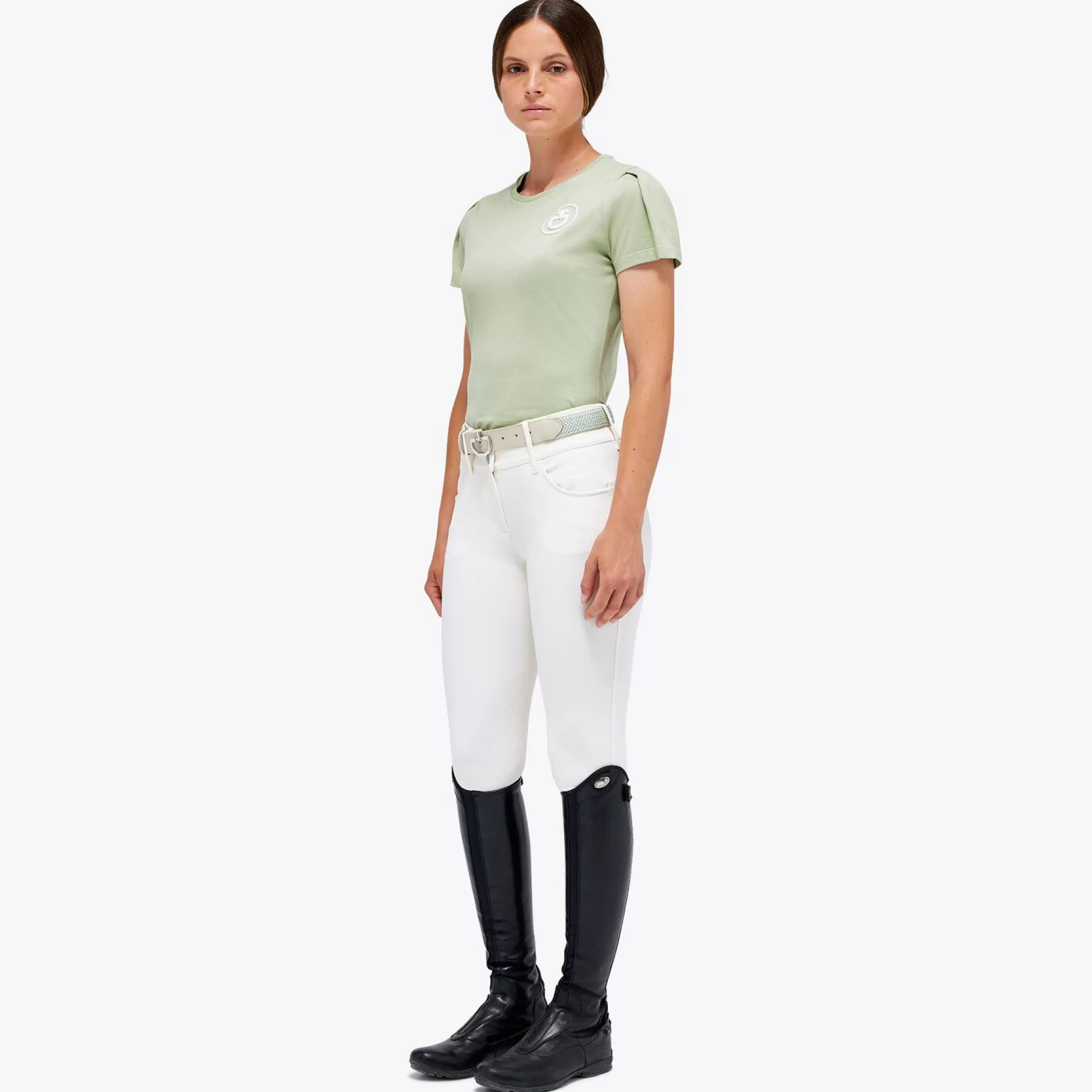 Cavalleria Toscana T-Shirt Con Stemma Ct>Donna Tops & T-Shirts