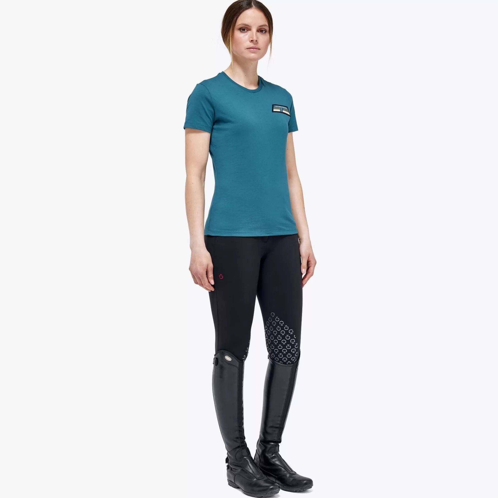 Cavalleria Toscana T-Shirt Donna In Cotone>Donna Tops & T-Shirts